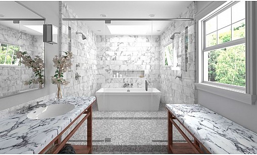 Стільниця LUXEFORM L139 Крестола Б'янка 1U R6 3050х700х28 мм вологост.