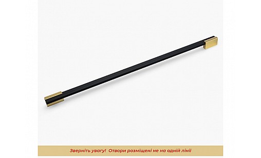 Ручка Bravo Viola (Long Viola) 560 мм чорний золото FX-184-560-04/16