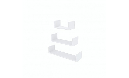 Полка Ruby 400/550/700 (набор) Белый Нимфея Альба