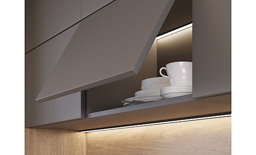 Відбійник накладний з магнітним закінченням, довгий, антрацит SALTO NOVA AM-SVN-DL-MG-60 GTV