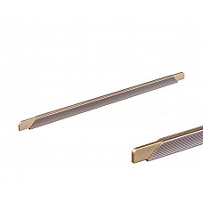 Ручка профільна DL 9389/0416 ChSl/GMt Шампань Рифлений/Матове Золото ДС