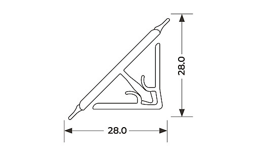 Плінтус LUXEFORM S499 Дуб Ванкувер 4,2 м/п (WAP 114 96138)