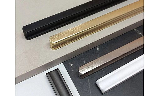 Ручка Bravo Funny (Long F) 320 мм брашоване золото FX-177-320-109