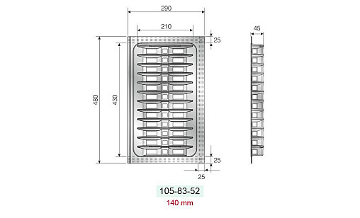 Лоток TRAYBOND для тарелок 290*480*50 белый, 105-83-52-302 Лоток TRAYBOND для тарелок 290*480*50 белый, 105-83-52-302