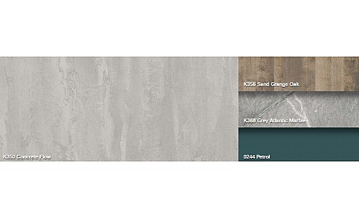 Столешница K350 RT Бетонный Камень 4100*600*38 1U влагост Kronospan