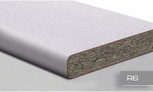 Стільниця LUXEFORM WS2006 Білий Кристал 2U R6 3050х800х38 мм вологост.