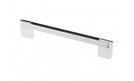 Ручка  D-450/128 G2/Wood WD Хром / Венге Темный ДС ОптимаЛайн