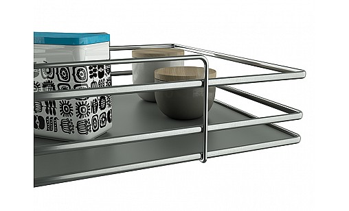 Корзина 450 хром/антрацит pull out Hettich Ovalina O-541CNMHF Siderplast