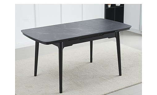 Стол обеденный Askold 1100(1400)*750*760 Shks Black Matt Стол обеденный Askold 1100(1400)*750*760 Shks Black Matt