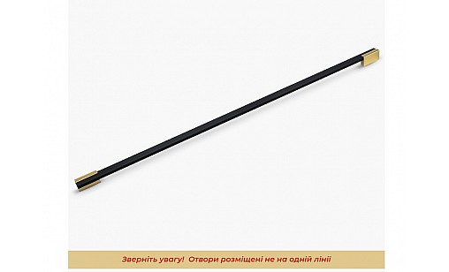 Ручка Bravo Viola (Long Viola) 960 мм чорний золото FX-184-960-04/16