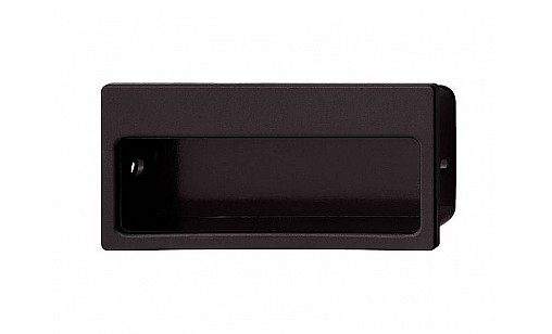 Ручка врізна пластик чорна 80*40мм Hafele 129.57.603