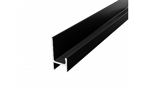 Ручка-профiль Н-2 18мм L-3,95м накладна BLKM Чорний Матовий ДС СтандартЛайн