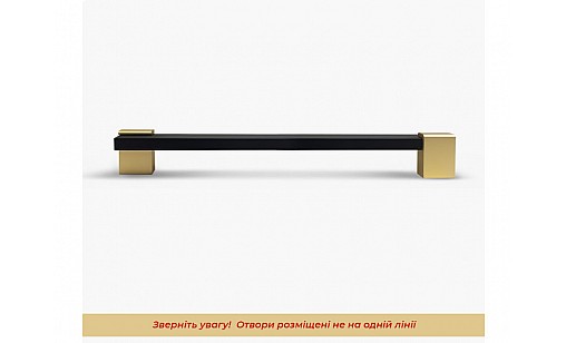 Ручка Bravo Viola (Long Viola) 192 мм чорний золото FX-184-192-04/16 Ручка Bravo Viola (Long Viola) 192 мм чорний золото FX-184-192-04/16