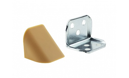 Уголок металлический двойной с накладкой бук  ДС