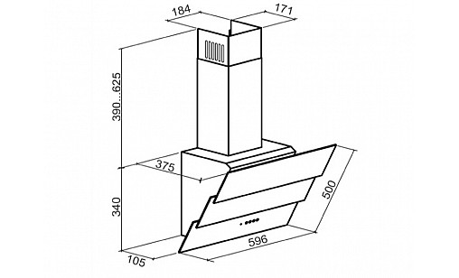 Вытяжка ELEYUS Fiona 700 60 BG бежевый Вытяжка ELEYUS Fiona 700 60 BG бежевый