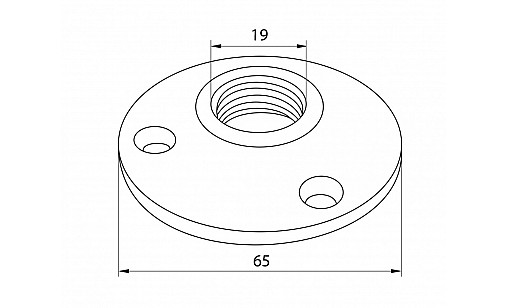 Фланец для трубы D-19мм Ретро  ДС