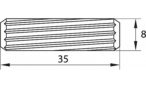 Шкант деревянный 35х8мм эвкалипт