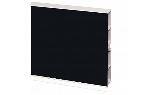 Цоколь пластиковий алю-плівка чорний матовий L=4м, Н=100мм 120-01-4000-03-199