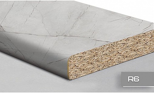 Стільниця LUXEFORM W147 Мармур Мілтон 1U R6 3050х900х38 мм