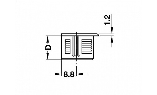 Рафикс коричневый без утолщения пласт. 19 мм глубина сверления 14,2 мм Hafele 263.10.105 Рафикс коричневый без утолщения пласт. 19 мм глубина сверления 14,2 мм Hafele 263.10.105