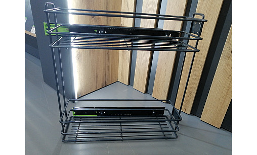 Карго 150/2 графит на телескоп. направляющих с доводчиком,каучук, Modern