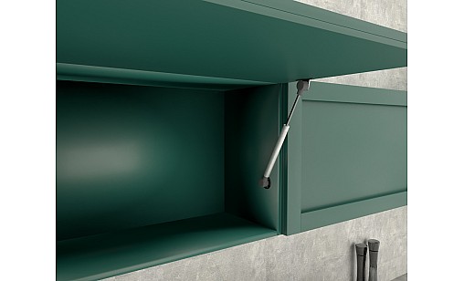 Амортизатор газовий для ДСП 40N в капсулі, 3 кріплення, чорний ДС ПреміумЛайн