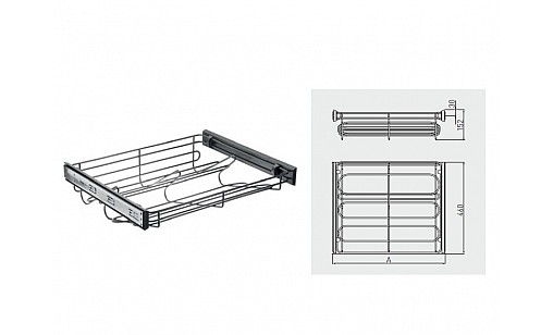 Полка для обуви без направляющих SMART 700 мм белый W-WOBU70-BP-10 GTV Полка для обуви без направляющих SMART 700 мм белый W-WOBU70-BP-10 GTV