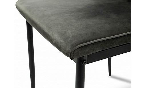 Стул РИЧЬ черный/велюр графитовый