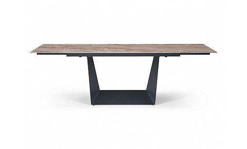 Стіл обідній Edmund 1600(2400)*900*750 Agate Glossy