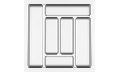 Лоток в секцію 500мм для кухонних приладів Білий STANDART