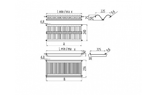 Сушка для посуды 800 мм 280*765*65 нержавеющая сталь OC-A0180-06 GTV