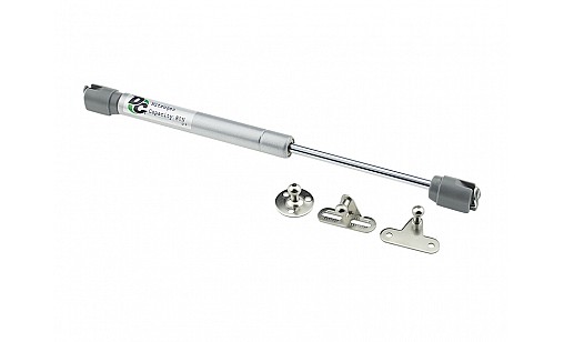 Амортизатор газовий для ДСП 80N мідне кільце, 3 кріплення GSX, сірий ДС ПреміумЛайн