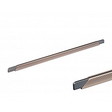 Ручка профільна DL 9389/448 ChSl/GR Шампань Рифлений/Графіт ДС