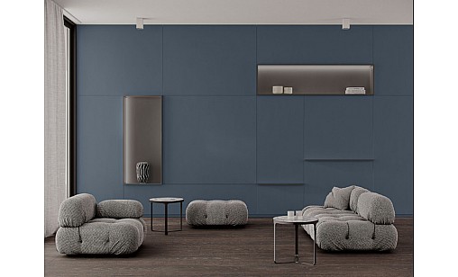 Панель МДФ KronoSpan 5994 UM/UM Синій Альбі (двосторонній) 2800х1220х18 мм - Feelness Ultra Matt Plus