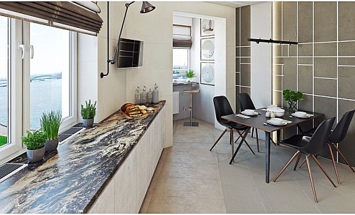 Стільниця LUXEFORM W95 Мантінеа 2U R6 3050х1200х38 мм