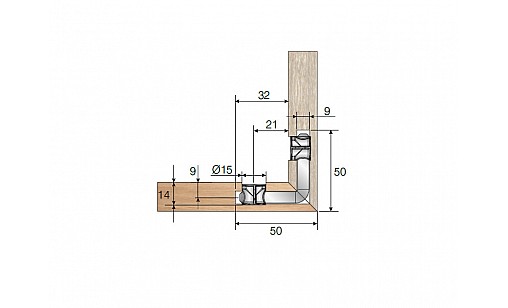 З'єднувач Mesanfix штифт d=7мм, 43мм 90*, цинк 102-03-13-403 З'єднувач Mesanfix штифт d=7мм, 43мм 90*, цинк 102-03-13-403