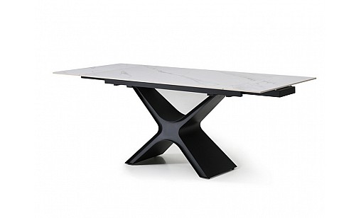 Стіл обідній Ragnar 1400(2000)*850*750 Snow White Matt