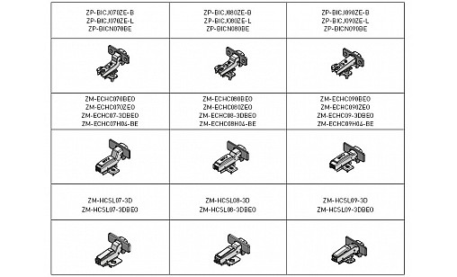 Ограничитель угла открывания для петель BICN,ECHC Z-OGR-KAT GTV