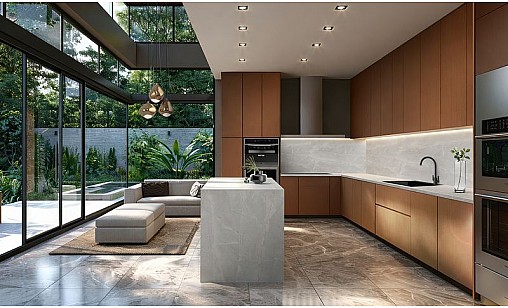 Стільниця LUXEFORM S167 Мармур Сідней 1U R6 3050х1000х38 мм