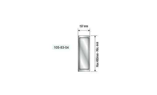 Лоток TRAYBOND 157 мм с одним отделением, белый, 105-83-04-302