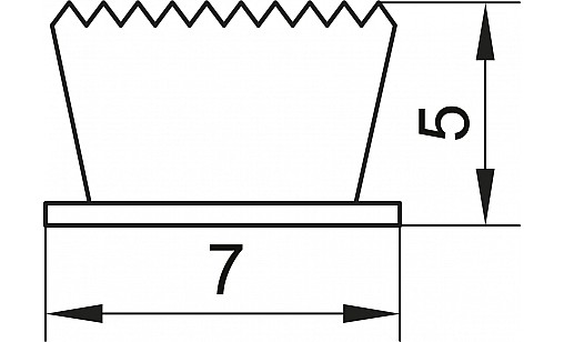 Щітка пилезахисна з основою під паз для профілю Біла ДС СтандартЛайн Щітка пилезахисна з основою під паз для профілю Біла ДС СтандартЛайн