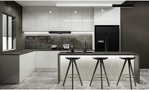 Столешница LUXEFORM L168 Мегаполис 1U R6 3050х600х38 мм
