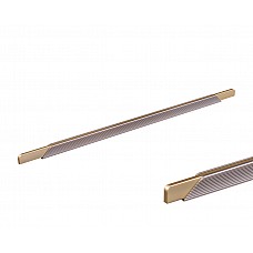 Ручка профільна DL 9389/0448 ChSl/GMt Шампань Рифлений/Матове Золото ДС