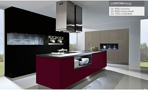Фасад МДФ LUXEFORM GL-900U AS Космос Глянець (пластик в декор) 18,4 мм - Acryl TopX 1800 (standard)