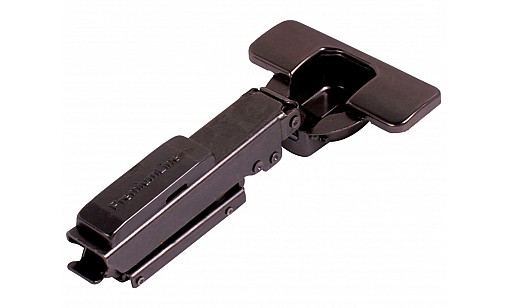 Петля PL накладная со скрытой планкой и 3D регулировкой Clip On Графит