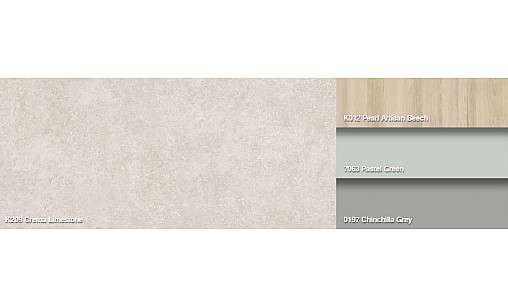 Столешница KronoSpan K209 RS Известняк Кремовый 1U R3,3 4100х600х38 мм влагост.