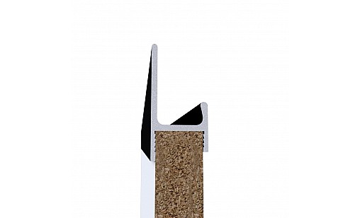 Ручка-профiль Н-2 16мм L-3,95м накладна BLKM Чорний Матовий ДС СтандартЛайн