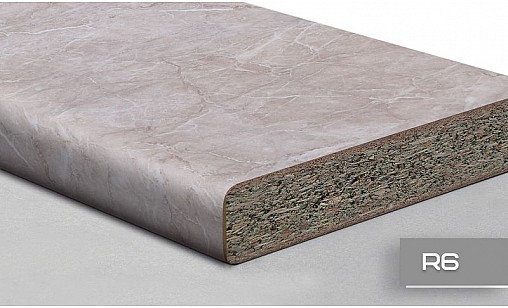 Стільниця LUXEFORM L213 Мармур Бежевий 2U R6 4200х600х38 мм вологост.