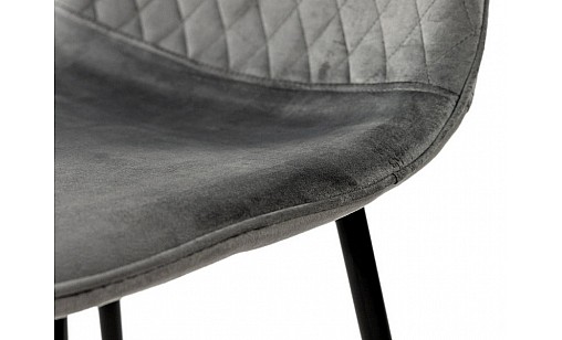 Стілець MARS чорний/велюр сірий Стілець MARS чорний/велюр сірий