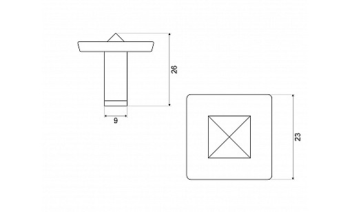 Ручка K-115 G4 Бронза Антична ДС ОптимаЛайн